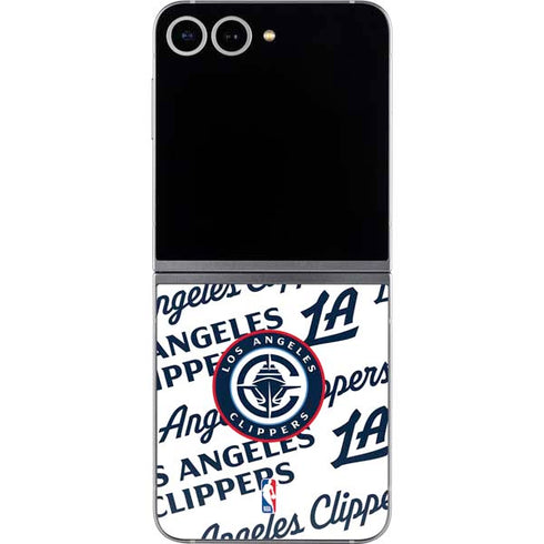 NBA Los Angeles Clippers Blast Text Galaxy Z Flip6 Skin