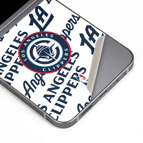 NBA Los Angeles Clippers Blast Text Galaxy Z Flip6 Skin