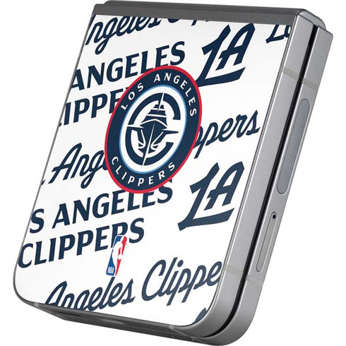 NBA Los Angeles Clippers Blast Text Galaxy Z Flip6 Skin