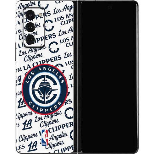 NBA Los Angeles Clippers Blast Text Galaxy Z Fold2 5G Skin
