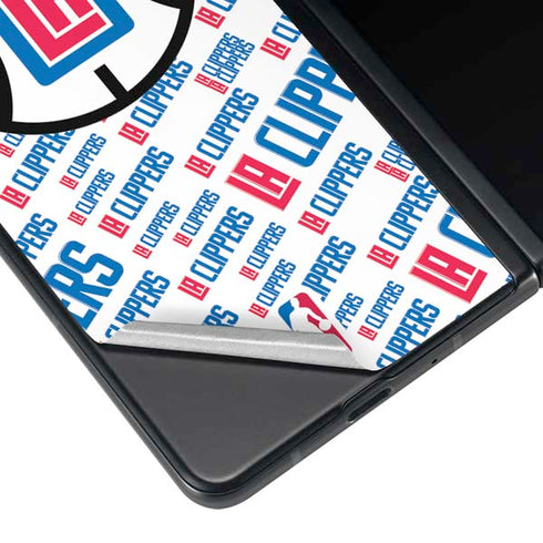 NBA Los Angeles Clippers Blast Text Galaxy Z Fold4 5G Skin