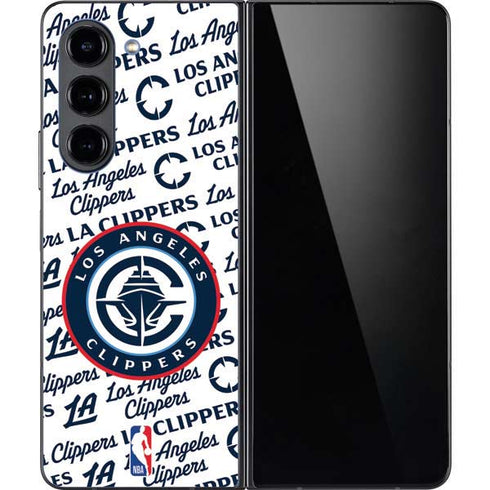 NBA Los Angeles Clippers Blast Text Galaxy Z Fold5 5G Skin