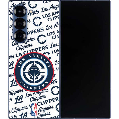 NBA Los Angeles Clippers Blast Text Galaxy Z Fold6 Skin