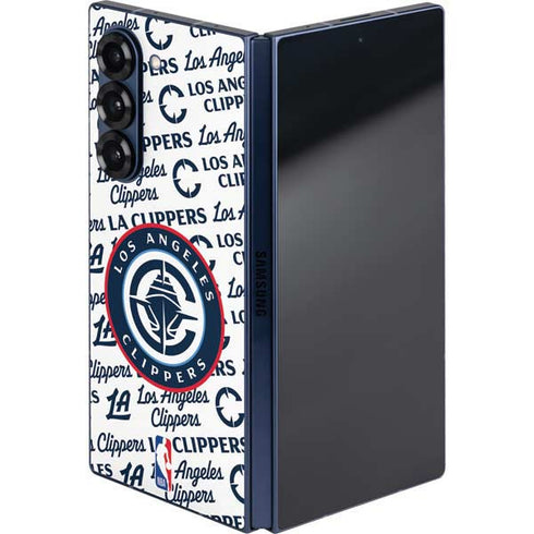 NBA Los Angeles Clippers Blast Text Galaxy Z Fold6 Skin