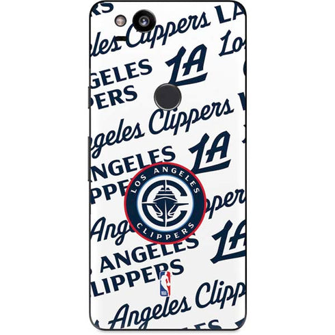 NBA Los Angeles Clippers Blast Text Google Pixel 2 Skin
