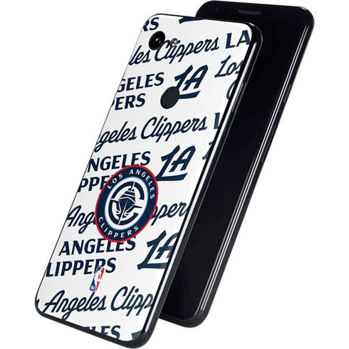 NBA Los Angeles Clippers Blast Text Google Pixel 3a Skin