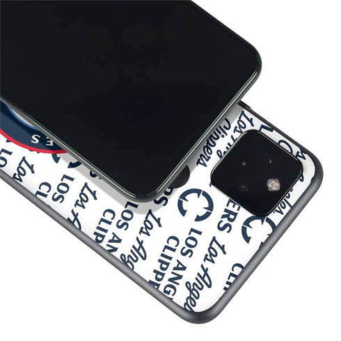NBA Los Angeles Clippers Blast Text Google Pixel 4a 5G Skin