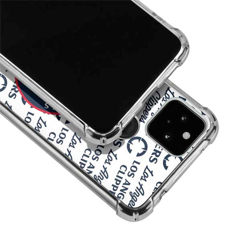 NBA Los Angeles Clippers Blast Text Google Pixel 5a 5G Clear Case