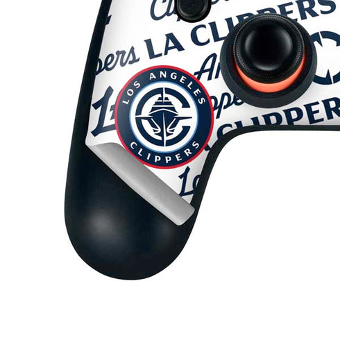 NBA Los Angeles Clippers Blast Text Google Stadia Controller Skin