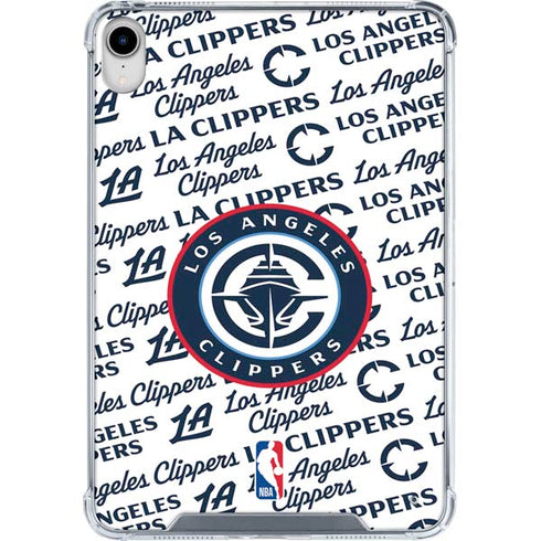 NBA Los Angeles Clippers Blast Text iPad 11th Gen (2025) Clear Case