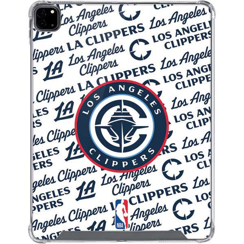 NBA Los Angeles Clippers Blast Text iPad Pro 12.9in (2020) Clear Case