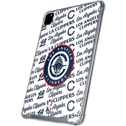 NBA Los Angeles Clippers Blast Text iPad Pro 12.9in (2020) Clear Case