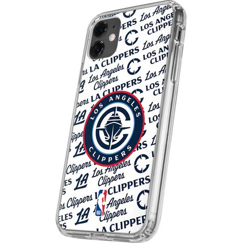 NBA Los Angeles Clippers Blast Text iPhone 11 Clear Case