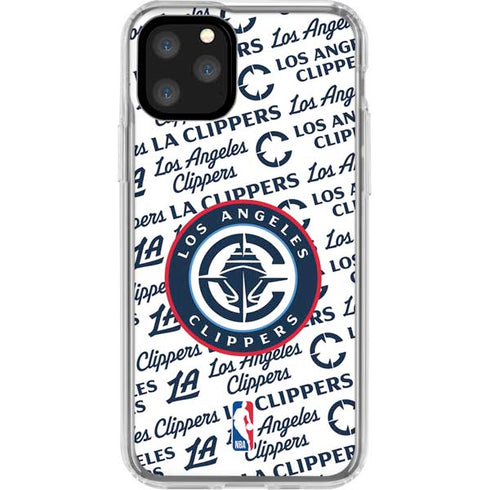 NBA Los Angeles Clippers Blast Text iPhone 11 Pro Clear Case