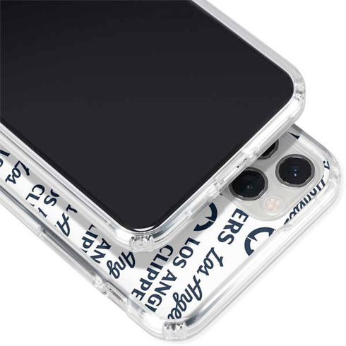 NBA Los Angeles Clippers Blast Text iPhone 11 Pro Clear Case