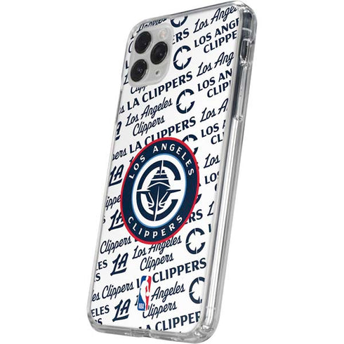 NBA Los Angeles Clippers Blast Text iPhone 11 Pro Clear Case