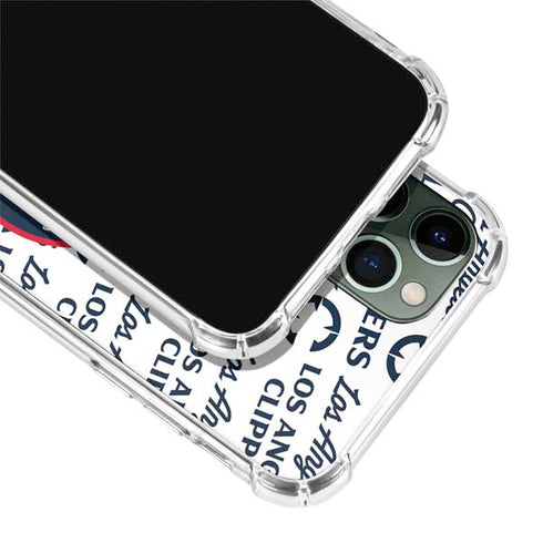 NBA Los Angeles Clippers Blast Text iPhone 11 Pro Max Clear Case