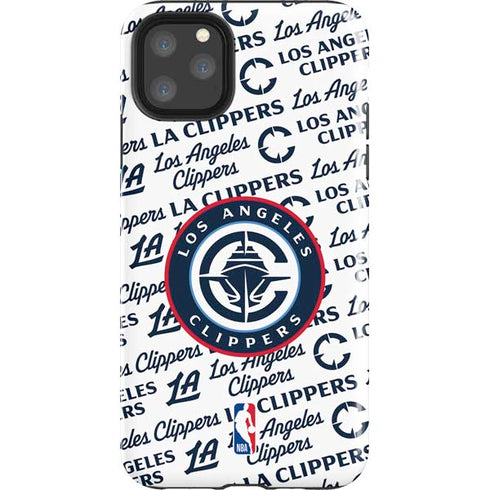 NBA Los Angeles Clippers Blast Text iPhone 11 Pro Max Impact Case