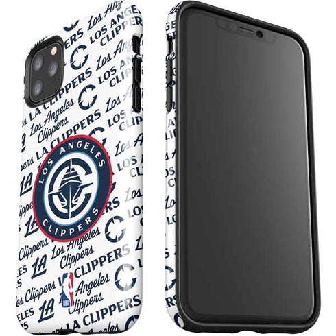 NBA Los Angeles Clippers Blast Text iPhone 11 Pro Max Impact Case