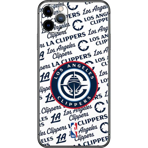 NBA Los Angeles Clippers Blast Text iPhone 11 Pro Max Skin