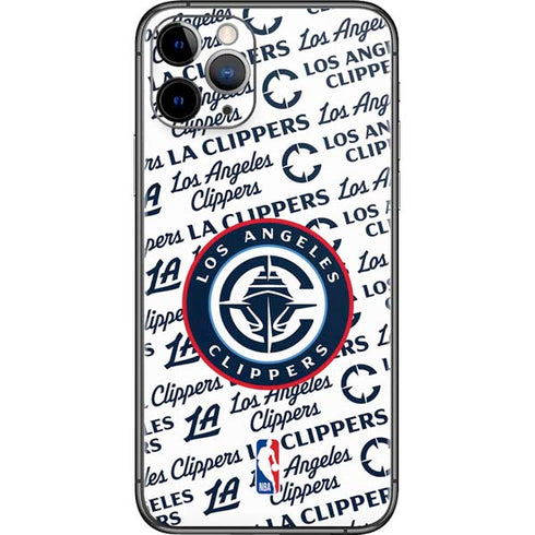 NBA Los Angeles Clippers Blast Text iPhone 11 Pro Skin