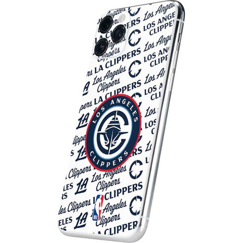 NBA Los Angeles Clippers Blast Text iPhone 11 Pro Skin