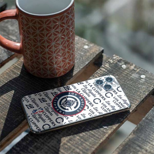 NBA Los Angeles Clippers Blast Text iPhone 11 Pro Skin