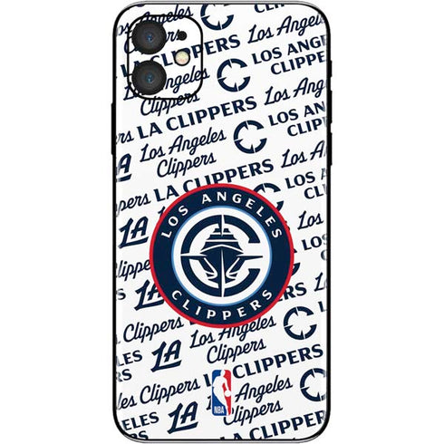 NBA Los Angeles Clippers Blast Text iPhone 11 Skin