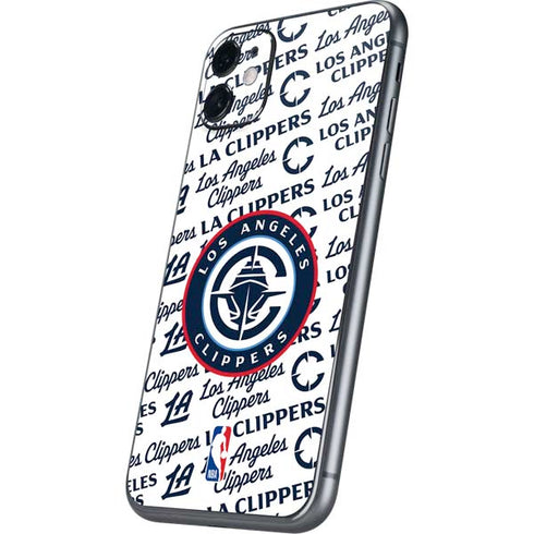 NBA Los Angeles Clippers Blast Text iPhone 11 Skin