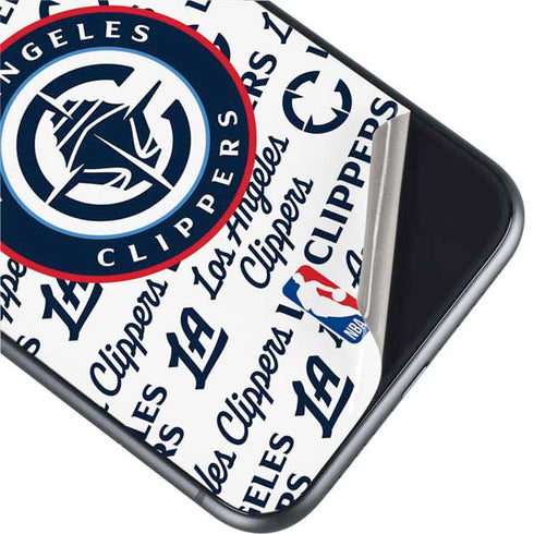NBA Los Angeles Clippers Blast Text iPhone 11 Skin