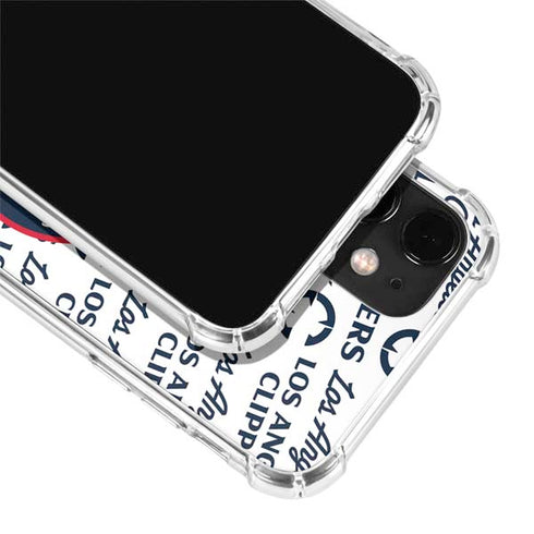 NBA Los Angeles Clippers Blast Text iPhone 12 Clear Case