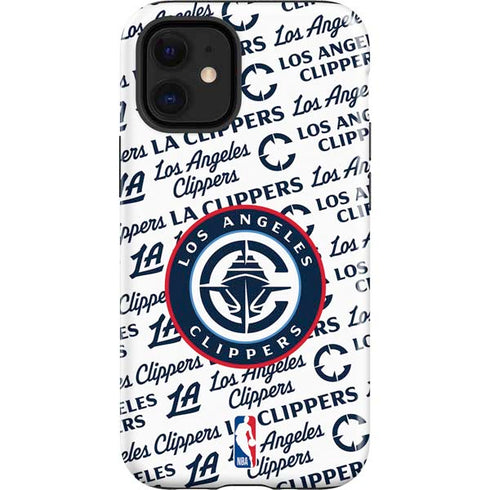 NBA Los Angeles Clippers Blast Text iPhone 12 Mini Impact Case