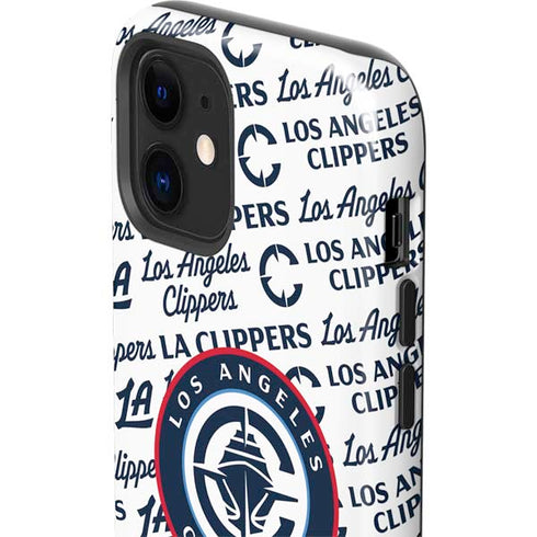 NBA Los Angeles Clippers Blast Text iPhone 12 Mini Impact Case