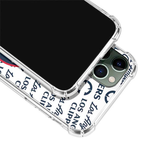 NBA Los Angeles Clippers Blast Text iPhone 12 Pro Clear Case