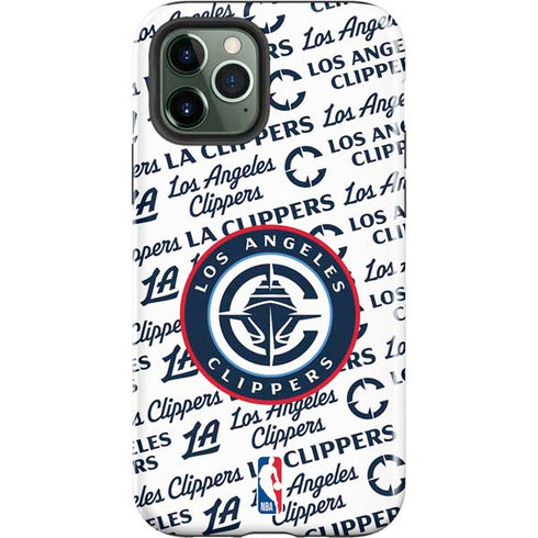 NBA Los Angeles Clippers Blast Text iPhone 12 Pro Impact Case