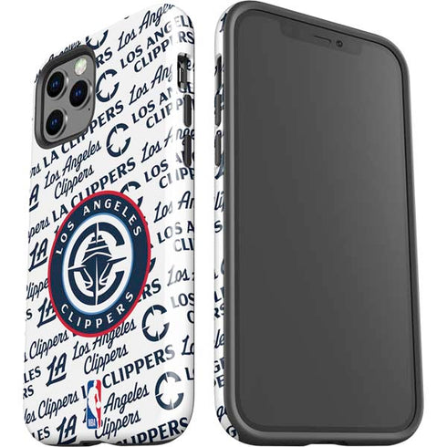 NBA Los Angeles Clippers Blast Text iPhone 12 Pro Impact Case