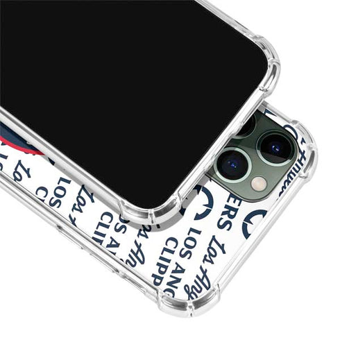 NBA Los Angeles Clippers Blast Text iPhone 12 Pro Max Clear Case