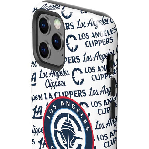 NBA Los Angeles Clippers Blast Text iPhone 12 Pro Max Impact Case