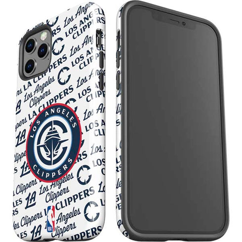 NBA Los Angeles Clippers Blast Text iPhone 12 Pro Max Impact Case