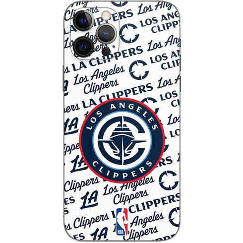 NBA Los Angeles Clippers Blast Text iPhone 12 Pro Skin