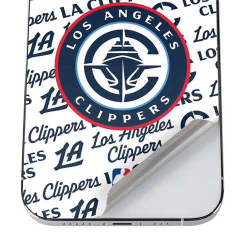 NBA Los Angeles Clippers Blast Text iPhone 12 Pro Skin