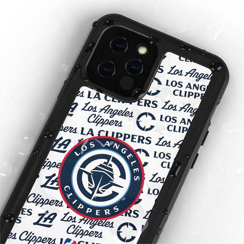 NBA Los Angeles Clippers Blast Text iPhone 12 Pro Waterproof Case