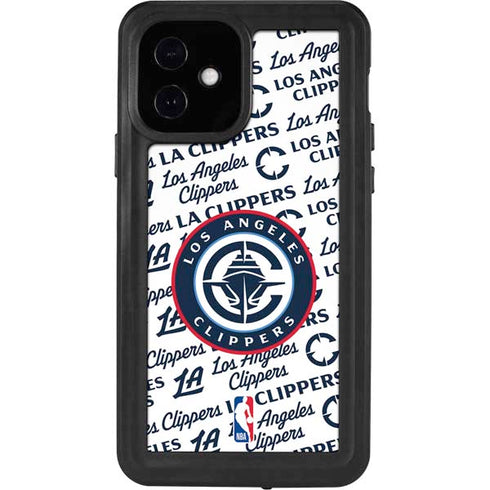 NBA Los Angeles Clippers Blast Text iPhone 12 Waterproof Case