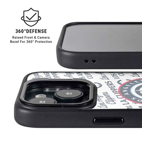 NBA Los Angeles Clippers Blast Text iPhone 13 Kickstand Case