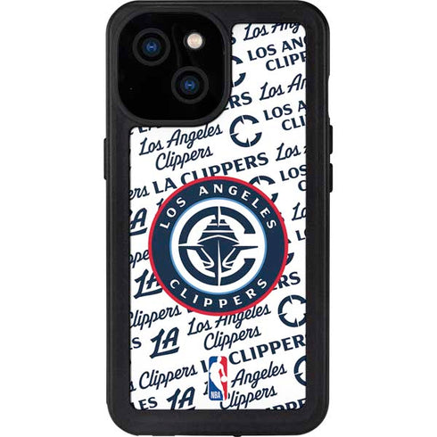 NBA Los Angeles Clippers Blast Text iPhone 13 Mini Waterproof Case