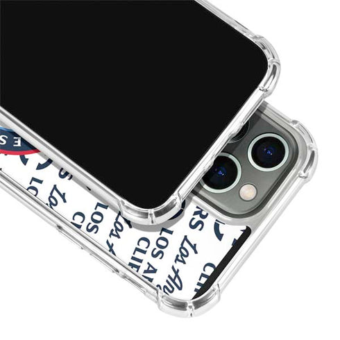 NBA Los Angeles Clippers Blast Text iPhone 13 Pro Clear Case