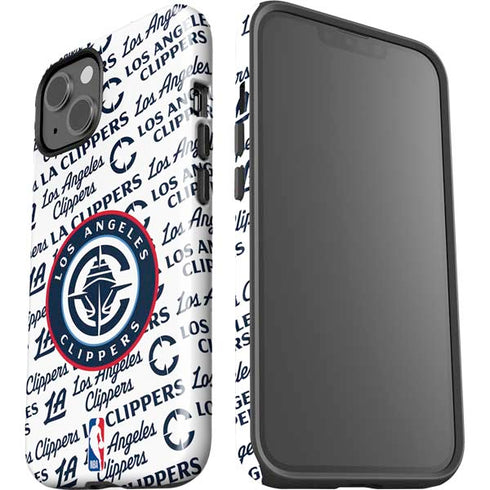 NBA Los Angeles Clippers Blast Text iPhone 14 Impact Case
