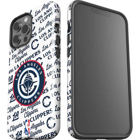 NBA Los Angeles Clippers Blast Text iPhone 14 Pro Max Impact Case