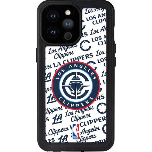NBA Los Angeles Clippers Blast Text iPhone 14 Pro Max Waterproof Case