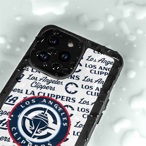 NBA Los Angeles Clippers Blast Text iPhone 14 Pro Max Waterproof Case